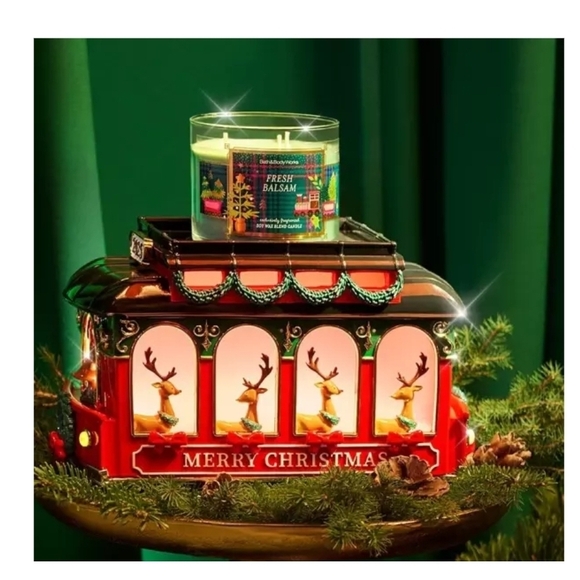 Bath & Body Works Fresh Balsam 3-Wick Candle - Picture 2 of 2